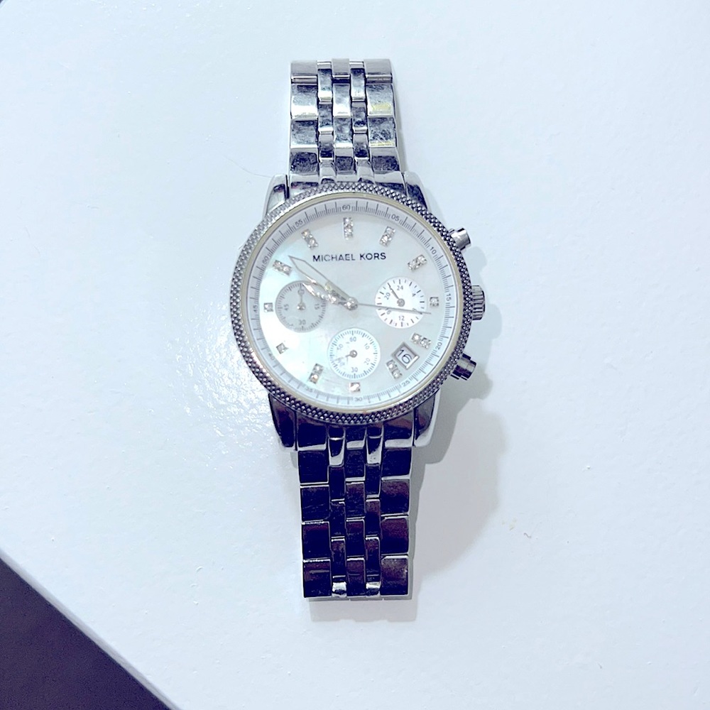 Michael Kors Women's Ritz Silver-Tone Watch MK5020